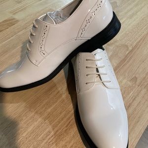 White Patent Leather Shoes